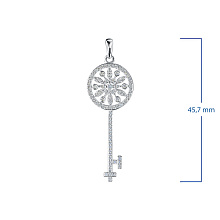 Подвеска из белого золота (изготовление) с бриллиантом