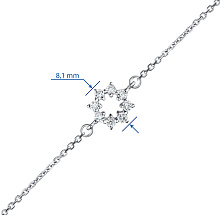 Браслет из белого золота с бриллиантами (изготовление)