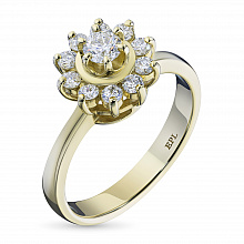 Кольцо из белого золота с бриллиантами (изготовление)