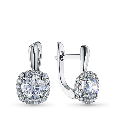 Серьги из белого золота