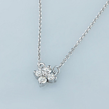 Колье из белого золота с бриллиантами (изготовление)