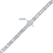 Браслет из белого золота (изготовление) с бриллиантом