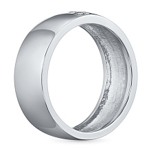 Классическое кольцо из белого золота с бриллиантами