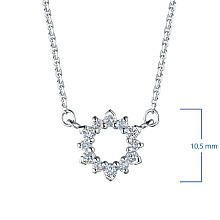 Колье из белого золота с бриллиантами (изготовление)