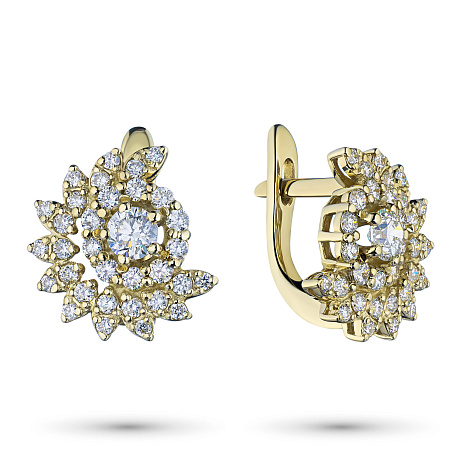 Серьги из желтого золота