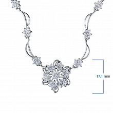 Колье из белого золота с бриллиантом (изготовление)