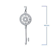 Подвеска из белого золота с бриллиантом (изготовление)