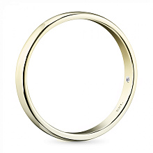 Обручальное кольцо из желтого золота с бриллиантом