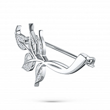 Брошь из белого золота с бриллиантами (изготовление)