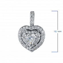 Подвеска из белого золота с бриллиантами (изготовление)