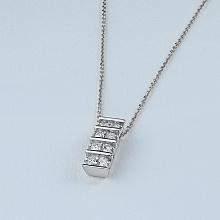 Подвеска из белого золота с бриллиантами (изготовление)