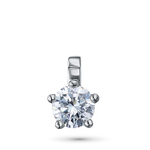 Подвеска из белого золота с бриллиантом