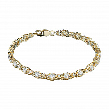 Браслет из желтого золота с бриллиантами (изготовление)