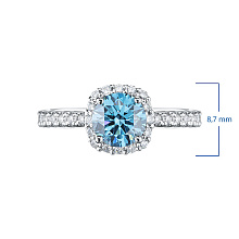 Кольцо из белого золота (изготовление) с бриллиантами