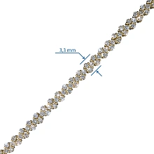 Браслет из желтого золота c бриллиантами