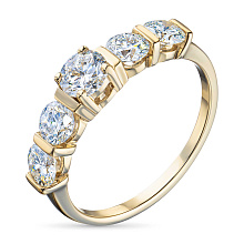 Кольцо из желтого золота (изготовление) с бриллиантом