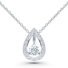 Подвеска из белого золота c бриллиантами