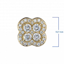 Подвеска из желтого золота с бриллиантами (изготовление)