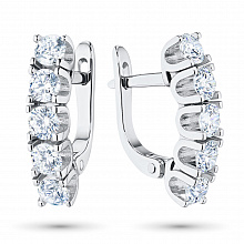 Серьги из красного золота с бриллиантами (изготовление)