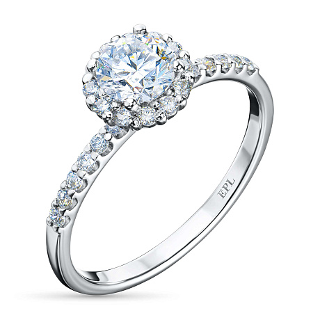 Кольцо из белого золота