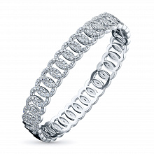 Браслет из белого золота с бриллиантами (изготовление)