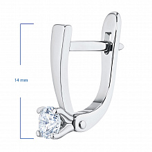 Серьги из белого золота с бриллиантами (изготовление)