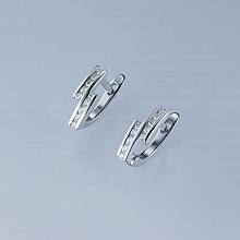 Серьги из белого золота с бриллиантами (изготовление)