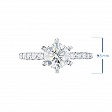 Кольцо из белого золота с бриллиантами (изготовление)