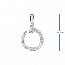 Подвеска из белого золота с бриллиантами (изготовление)