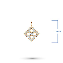 Подвеска из красного золота с бриллиантами (изготовление)