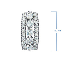 Серьги из белого золота с бриллиантами (изготовление)