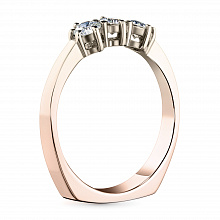 Кольцо из красного золота с бриллиантом (изготовление)