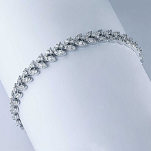 Браслет из белого золота с бриллиантом (изготовление)