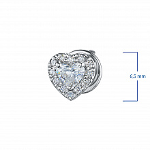 Пусеты из белого золота с бриллиантами (изготовление)