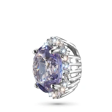 Подвеска из белого золота с танзанитом и бриллиантами