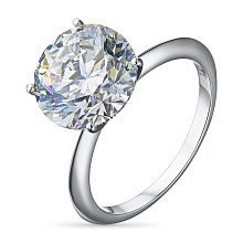 Кольцо из белого золота (изготовление) с бриллиантом