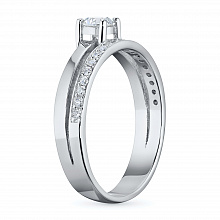 Кольцо из белого золота с бриллиантами (изготовление)