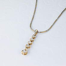 Подвеска из желтого золота с бриллиантами (изготовление)