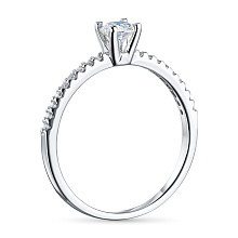 Кольцо из белого золота c бриллиантами