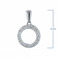 Подвеска из белого золота с бриллиантами (изготовление)