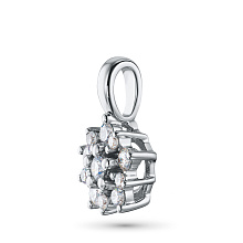 Подвеска из серебра c бриллиантами