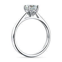 Кольцо из белого золота с бриллиантом (изготовление)