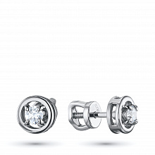 Пусеты из желтого золота с бриллиантами (изготовление)