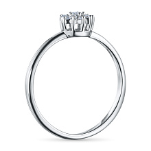 Кольцо из серебра c бриллиантами