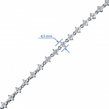 Браслет из белого золота с бриллиантами (изготовление)