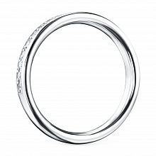 Кольцо из белого золота (изготовление) с бриллиантами