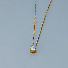 Подвеска из желтого золота с бриллиантом (изготовление)