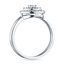 Кольцо из белого золота с бриллиантами