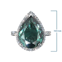 Кольцо из белого золота c бриллиантами