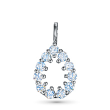 Подвеска из серебра c бриллиантами